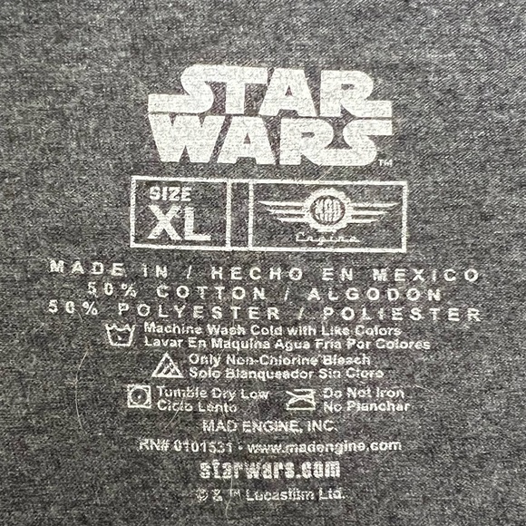 Star Wars Rogue One Tee Charcoal Gray XL EUC Death Trooper - Picture 5 of 11